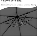 Grand patio 12 FT Sunbrella Cantilever Umbrella - Image 7