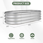 1MORE Galvanized Raised Garden Bed- Planter Garden Boxes Outdoor, Raised Beds - Image 7