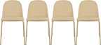 2xhome Parent Modern Stackable Armless Dining Chair | Plastic Shell Seat by 2xhome