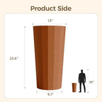 23.6" Tall Outdoor Planters Set of 2, Large Planters - Image 2