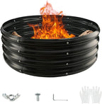 Round Galvanized Steel Fire Ring/Fir Pit - Image 2