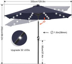 ABCCANOPY Durable Solar Led Patio Umbrellas - Image 3