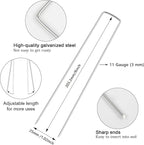 FEED GARDEN 8 Inch 50 Pack Galvanized Landscape Staples 11 Gauge Anti-Rust - Image 2