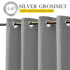 NICETOWN 2 Panels Weighted Outdoor Curtains - Image 5