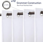 PureFit Outdoor Curtains for Patio Waterproof Weatherproof, UV Resistant - Image 4