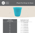 The HC Companies 16 Inch Eclipse Round Planter Pots - Image 6