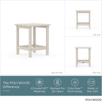 POLYWOOD ECT18SA Long Island 18" Side Table - Image 2