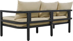 LUMISOL Aluminum Outdoor Patio Sectional Sofa Set, 4-Piece Modern Conversation - Image 7