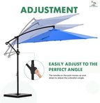 NEWBULIG 10FT Patio Umbrella, Offset Cantilever Outdoor Patio Table Umbrella - Image 5