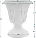 Arcadia Garden Products PL10WW Classic Traditional Plastic Urn Planter - Image 6