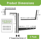 Window Box Brackets, Adjustable Hanging Railing Planter Box Brackets, Heavy - Image 3