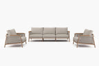 Acanva Modern All-Weather Aluminum Outdoor Patio Sofa - Image 3