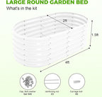 Land Guard 18“ Tall 4×2ft Galvanized Raised Garden Bed Kit, Galvanized Planter - Image 2