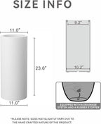 Kante 23.6 Inch Tall Cylindrical Planter, Large Round Plant Pots - Image 2