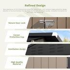 Greesum 6×4FT Outdoor Storage Shed, Metal Patio Storaged Sheds - Image 4