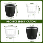 Self Watering Pots for Indoor Plants, Small African Violet Pots - Image 3