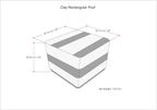 SIMPLIHOME Clay Square Pouf - Image 3