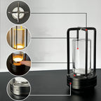 Portable Metal Table Lamp for Indoor/Outdoor, Rechargeable Cordless LED Lamp - Image 8