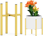 Plant Stand for 10"-16" Plant Pot Indoor Outdoor Corner, Adjustable Metal Heavy by DDPow