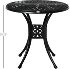 Outsunny 30" Round Patio Dining Table - Image 3