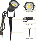GSS6005 Plug in Spotlight Outdoor, 5W LED Landscape Spotlight 120V, 3000K Warm - Image 2