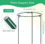 HiGift 3 Pack Peony Cages Support Stakes Ring - Image 2