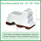 Kigeli 12 Pcs Resin Pot Feet for Outdoor Planters 3 Inch Long 1.5 Inch Tall - Image 4