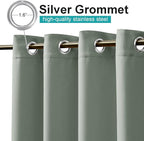 NICETOWN Patio Curtains for Outdoor Waterproof, Rustproof Grommet Thermal - Image 2