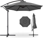 Best Choice Products 10ft Offset Hanging Market Patio Umbrella w/Easy Tilt by BestChoiceProducts