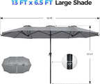 SUPERJARE 13FT Outdoor Umbrella - Image 7
