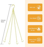 garini 6 Pack, 23 Inch Hanging Baskets Chain, Replacement Plant Hangers - Image 3