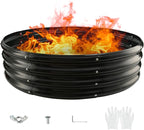 Round Galvanized Steel Fire Ring/Fir Pit - Image 2