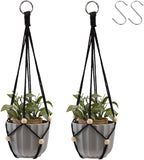 Artilady Black Hanging Planter for Indoor Plants Macrame Plant Hanger Large by Artilady
