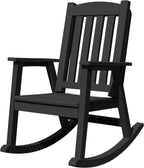 Devoko PP Material Rocking Chair Outdoor Indoor All Weather High Back Patio by DEVOKO