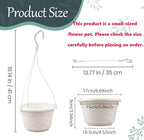 VIDELLY 4 Pieces Plastic Hanging Planters, 5.9 in Dia x 3.54 in H, Small Flower - Image 2