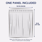 PureFit Outdoor Curtains for Patio Waterproof Weatherproof, UV Resistant - Image 6
