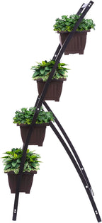 KHOMO GEAR Vertical Garden Planter Balcony Garden Outdoor 4 Tier Raised Bed Box - Image 4