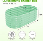 Land Guard 18“ Tall 4×2ft Galvanized Raised Garden Bed Kit, Galvanized Planter - Image 2