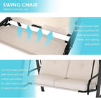 AECOJOY 2-Seat Outdoor Patio Swing Chair - Image 2
