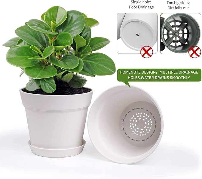 homenote Plant Pots, 6/7.5 Inch Flower Pots - Image 7