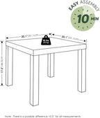 Furinno Classic Living Room Table Set of 3, Modern Rectangle Coffee Table - Image 4