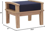 Modway EEI-1152-NAT-NAV-SET Marina Premium Grade A Teak Wood Outdoor Patio - Image 2