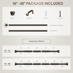 Modern Antique Brown Bronze Curtain Rods - Image 9