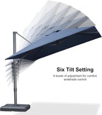 PURPLE LEAF 9' X 11.5' Rectangle Cantilever Umbrella - Image 7