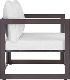 Modway EEI-1517 Fortuna Aluminum Outdoor Patio Armchair in Brown White - Image 2
