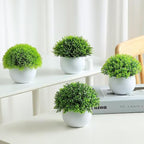 Fake Plants 4 Packs Artificial Potted Plants Faux Greenery Small Fake Shelf or - Image 5