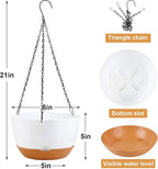 4 Pack Plastic Hanging planters - Image 2