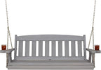 Amish Casual Heavy Duty Mission Treated Porch Swing, Semi-Solid Grey Stain by AmishCasual