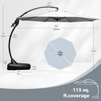 Grand patio 12 FT Sunbrella Cantilever Umbrella - Image 4
