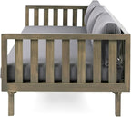 Merax Outdoor Acacia Wood Daybed, 3 Seater Day Bed Couch Sofa - Image 7